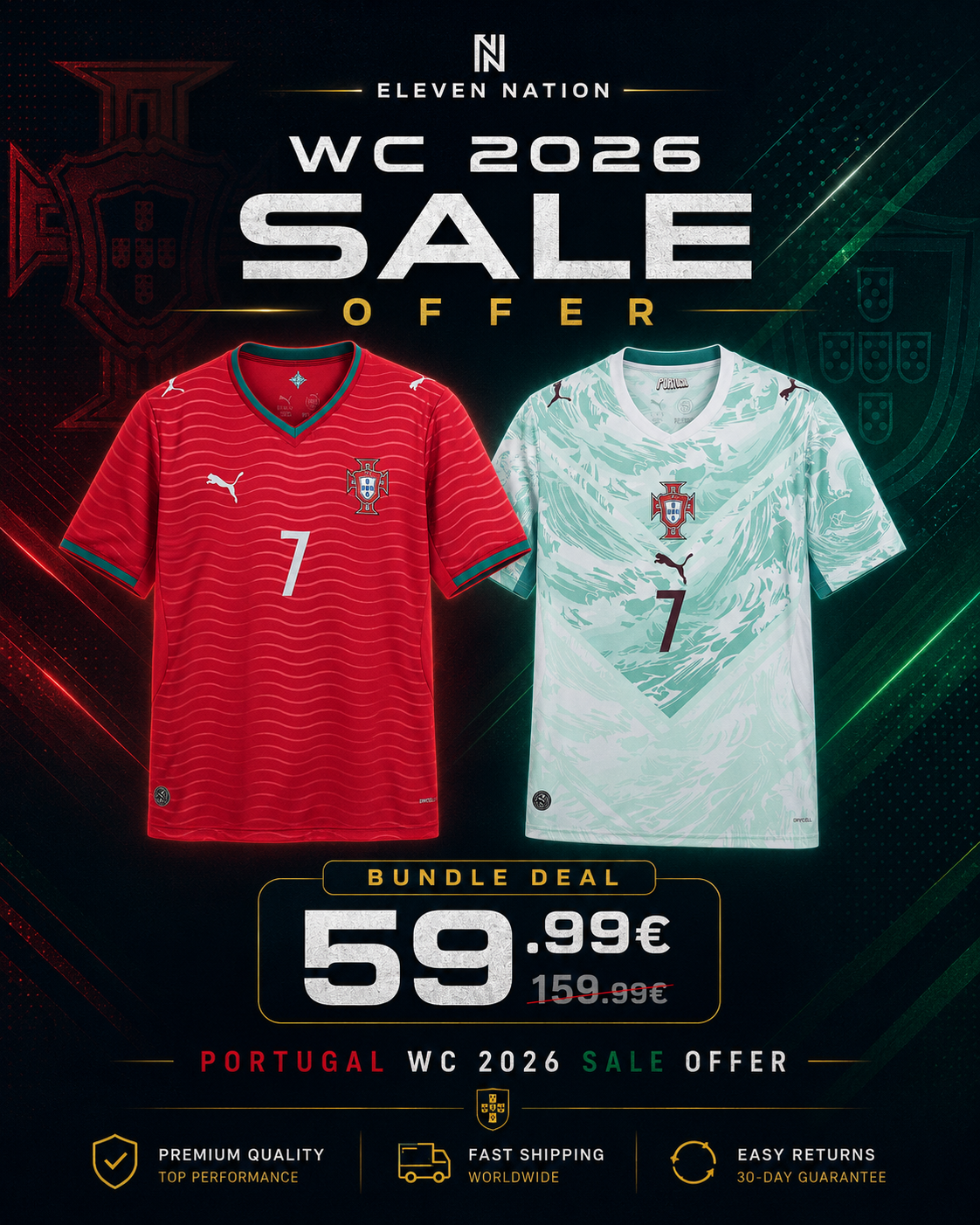 PORTUGAL WC 2026 SALE OFFER