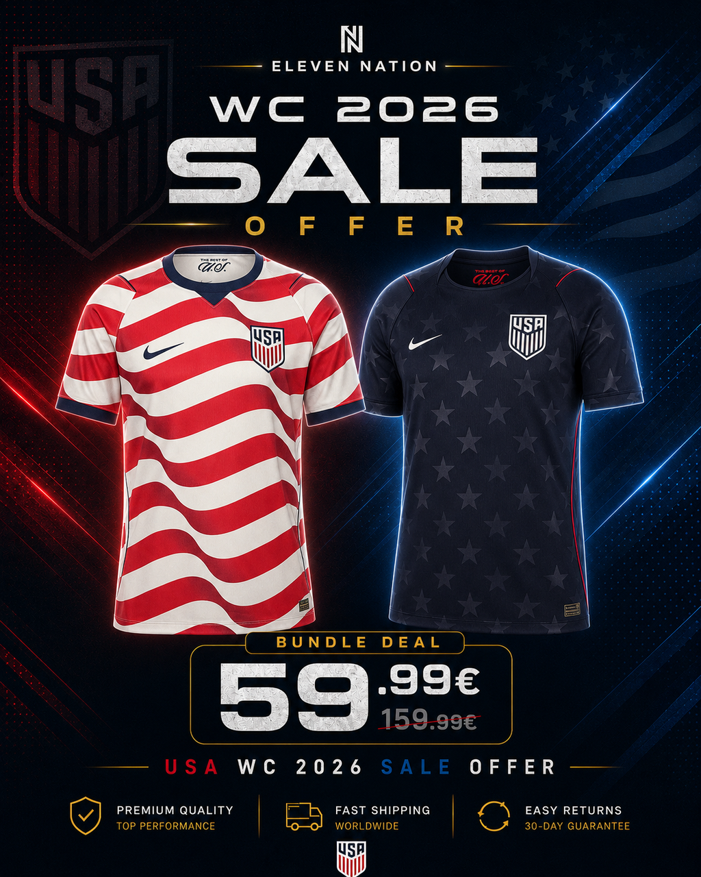 UNITED STATES USA WC 2026 SALE OFFER