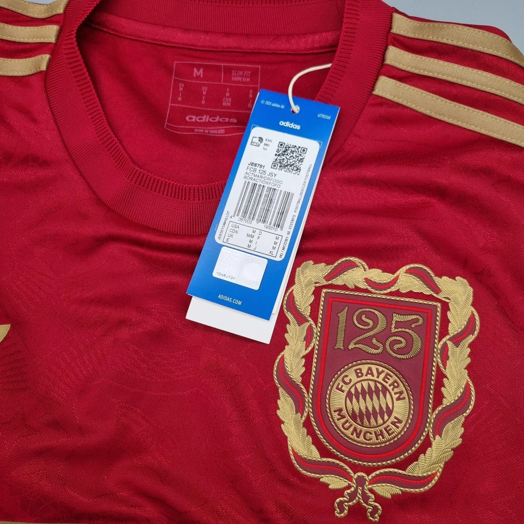 Adidas FC Bayern 125th Anniversary Jersey - Size S