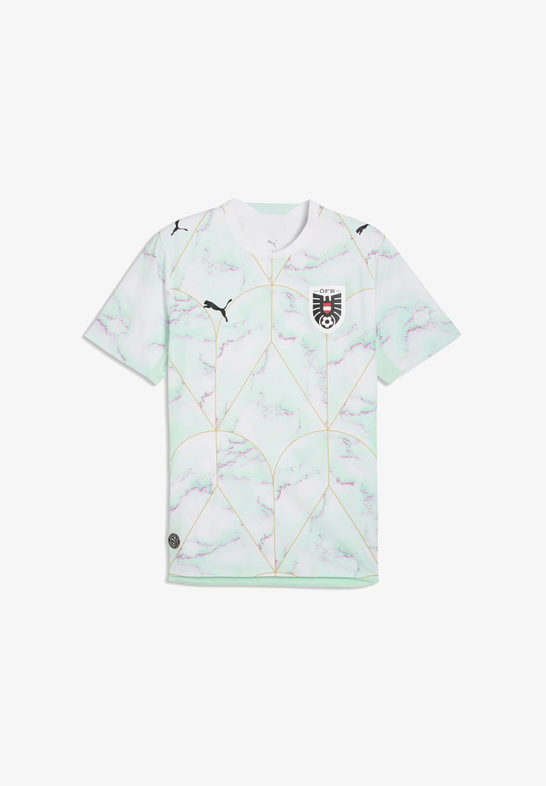 AUSTRIA AUTHENTIC AWAY JERSEY MEN - Football jersey - white-mint melt