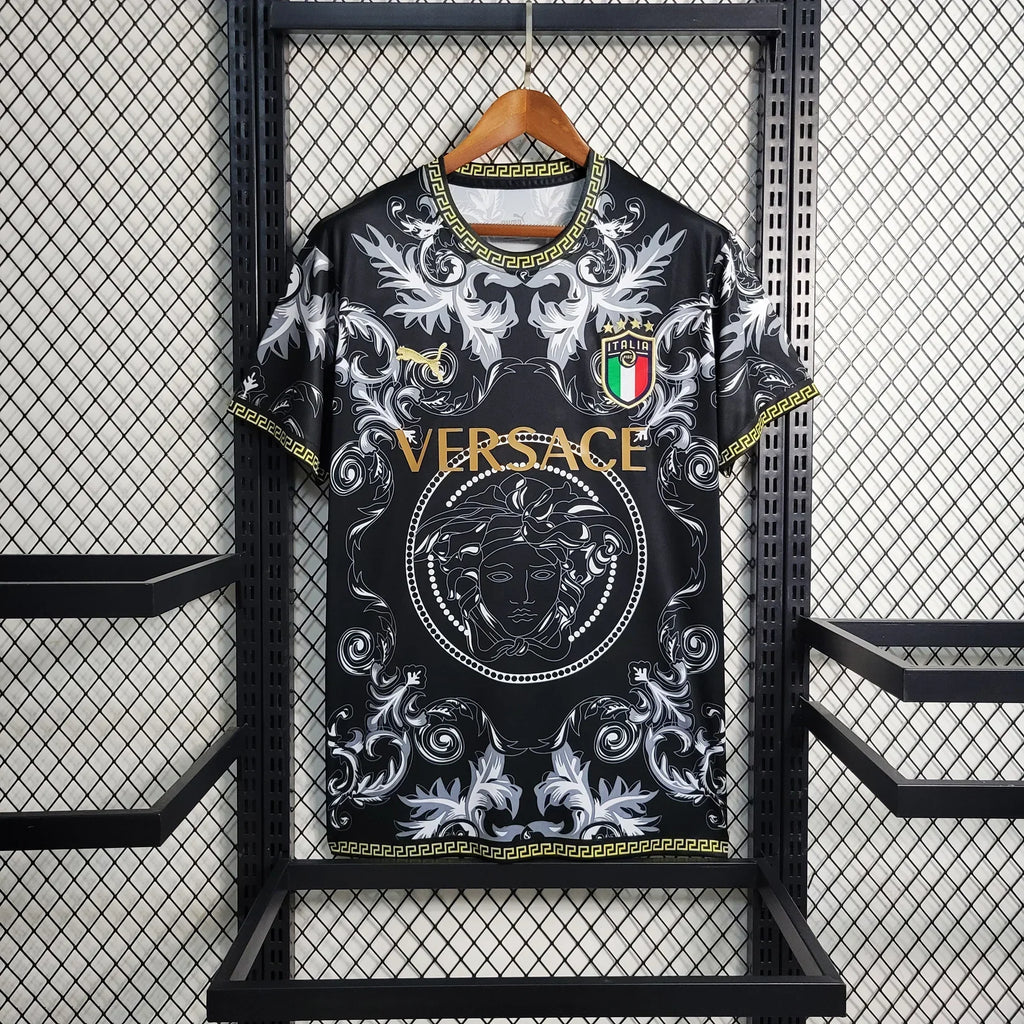 Classic Shirtss Italy Black Versace Special Edition