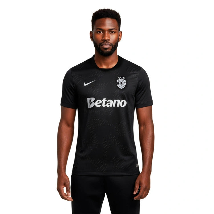Nike Sporting Portugal 2025-2026 Away Jersey Black