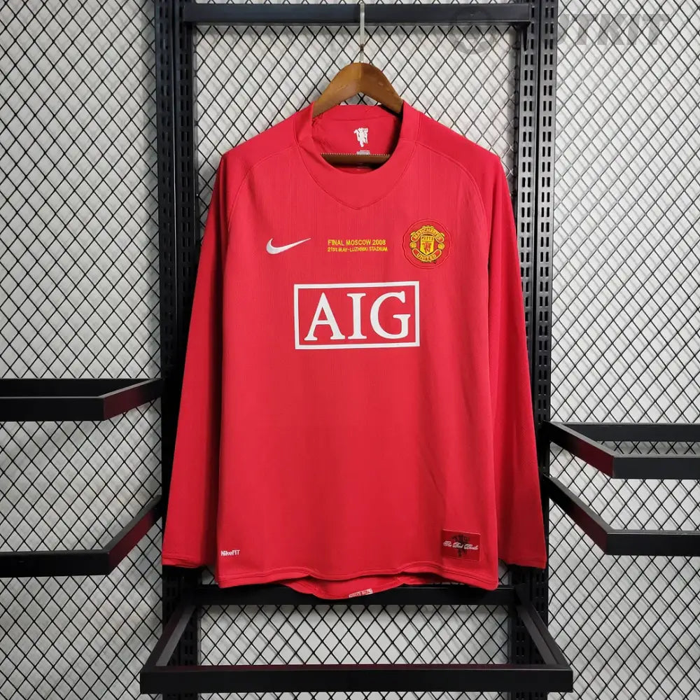 Classic Shirtss Manchester United 07/08 Home Long Sleeve Jersey